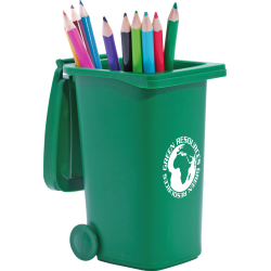 Recycled Wheelie Bin Pen Pot